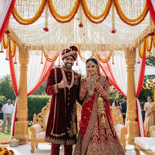 happy customer wedding shoot